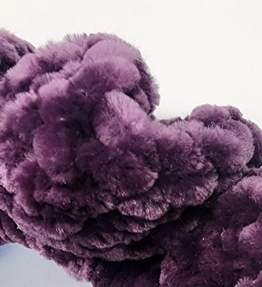 Velvet Hair Scrunchie - Plum