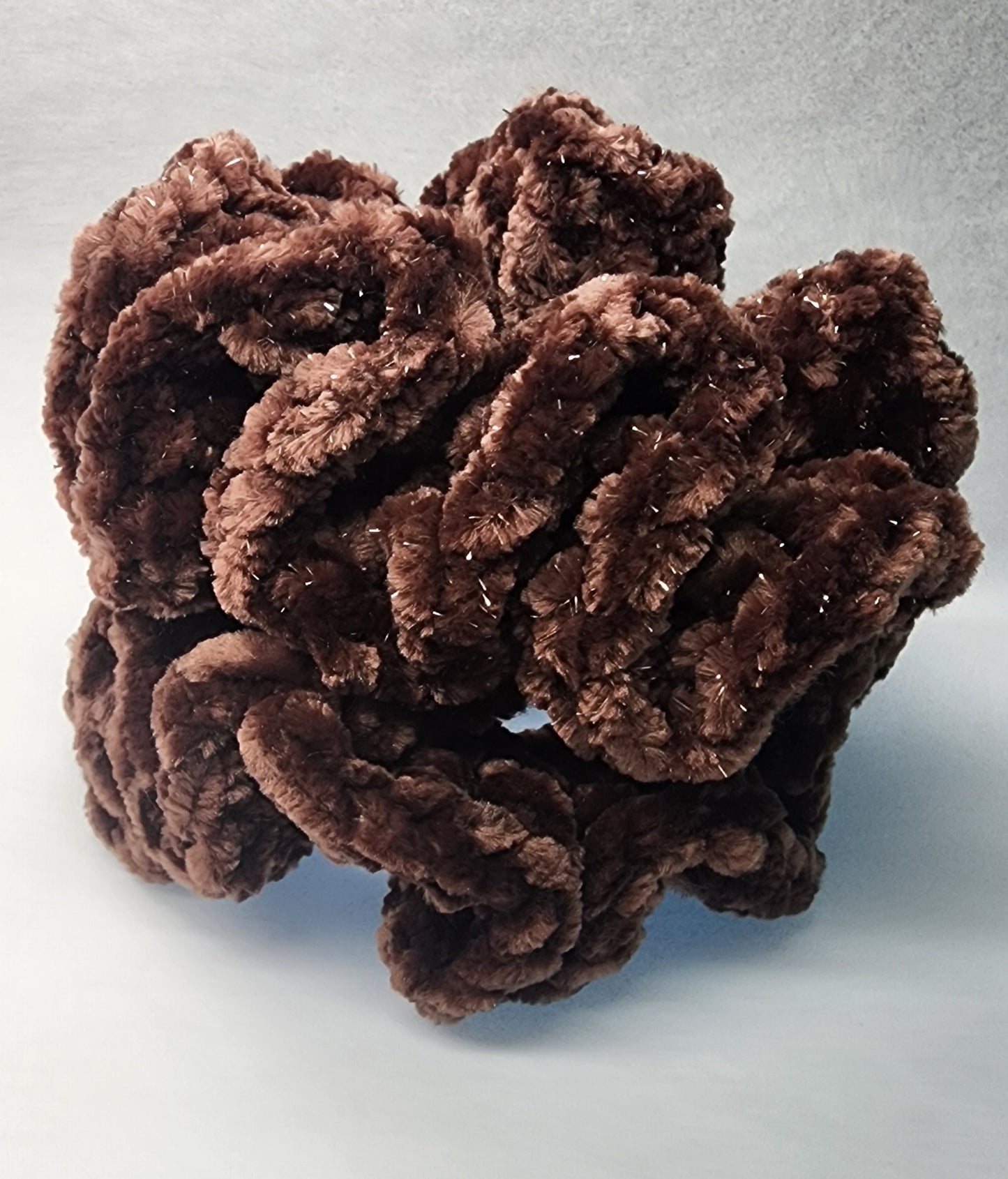 Velvet Hair Scrunchie - Brown Sugar