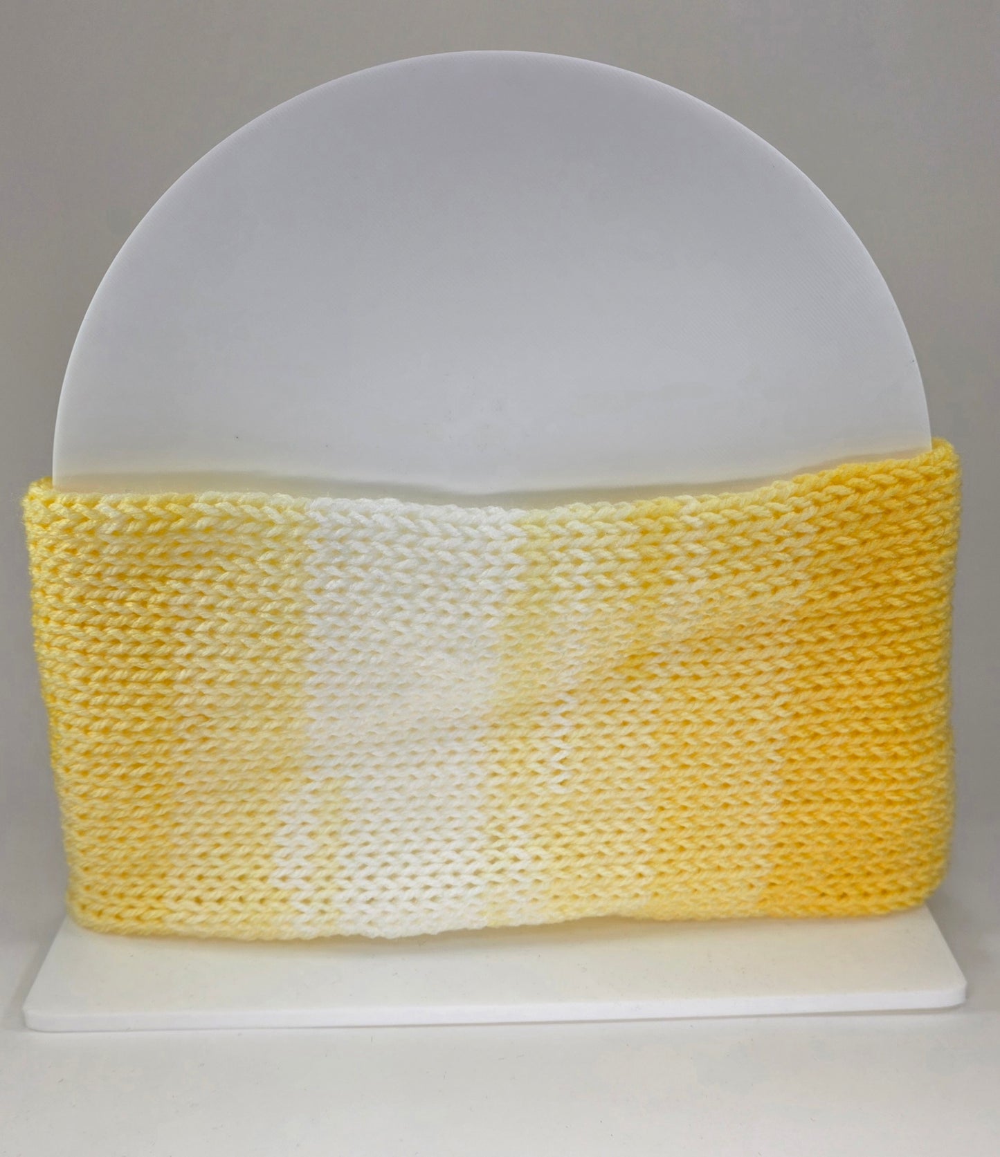 Ear Warmer Yellow/White 2