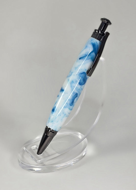 Writing Pen - Blue/White