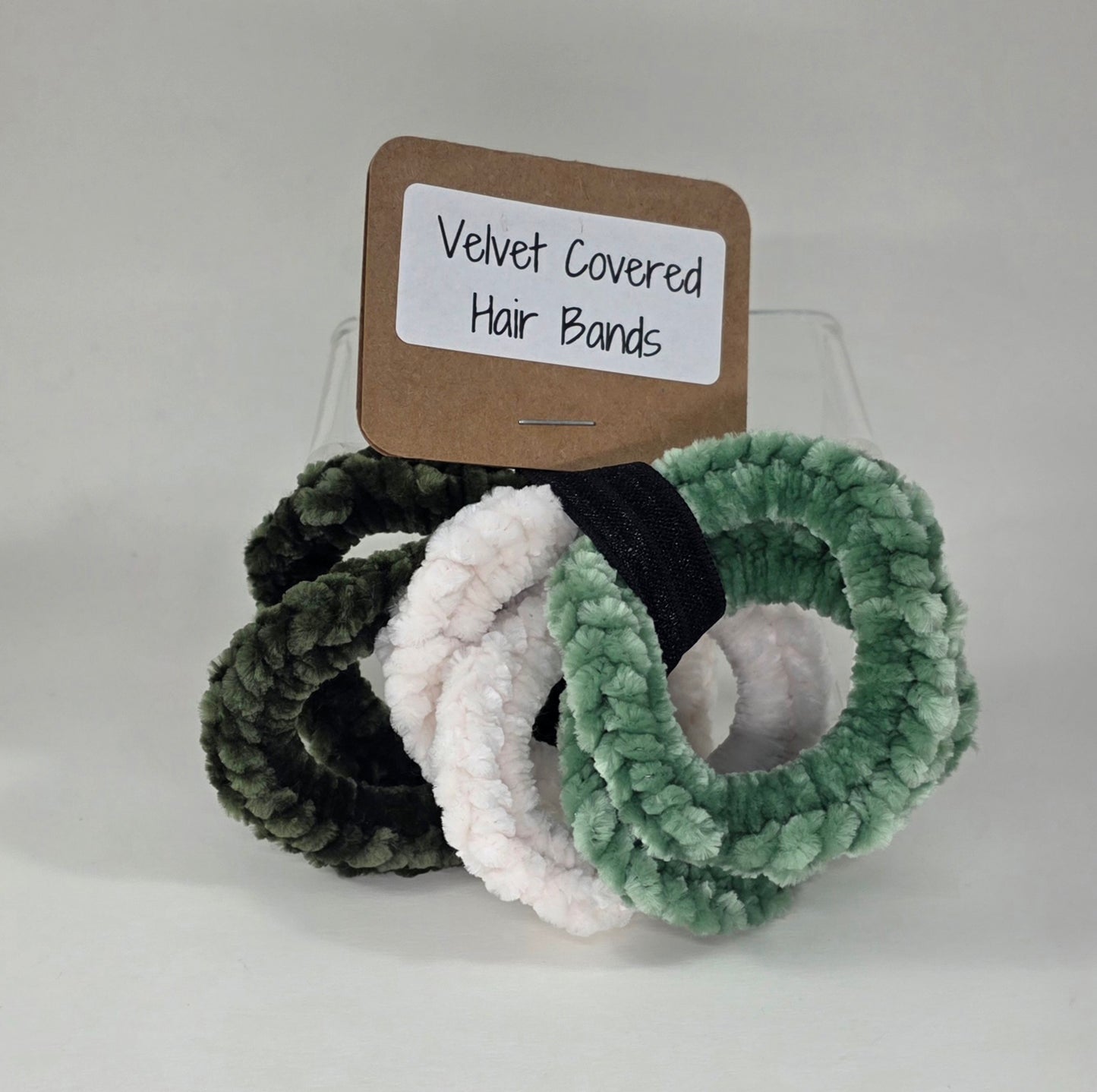 Velvet Covered Hair Bands