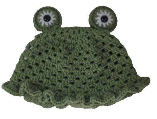"Frog" Bucket Hat - Sage Green