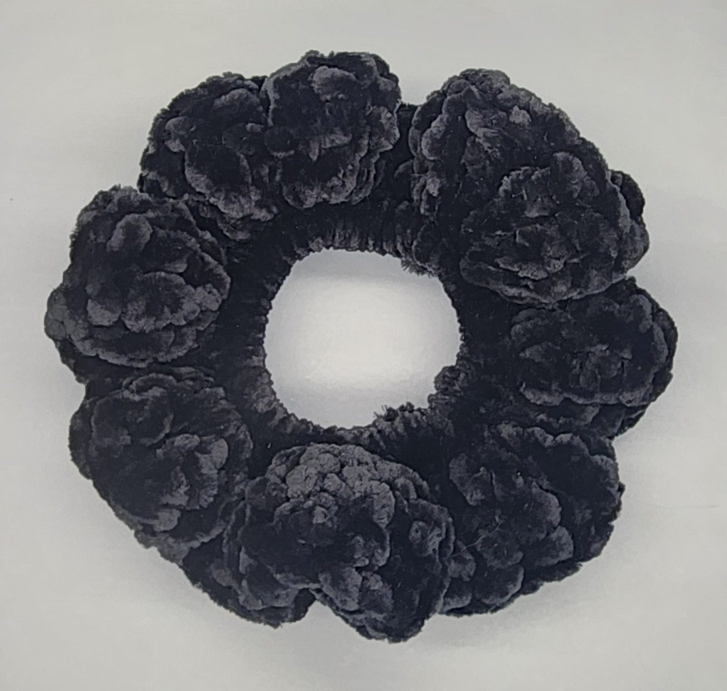Velvet Hair Scrunchie - Licorice