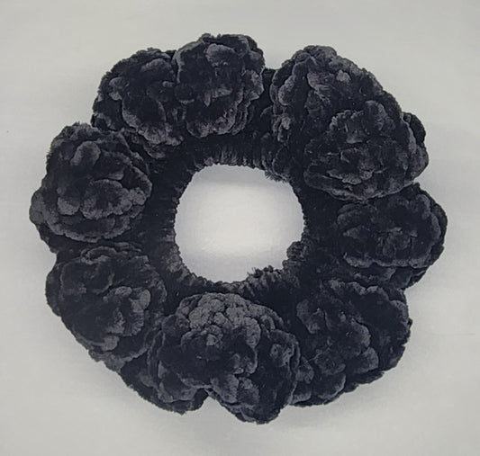 Velvet Hair Scrunchie - Licorice