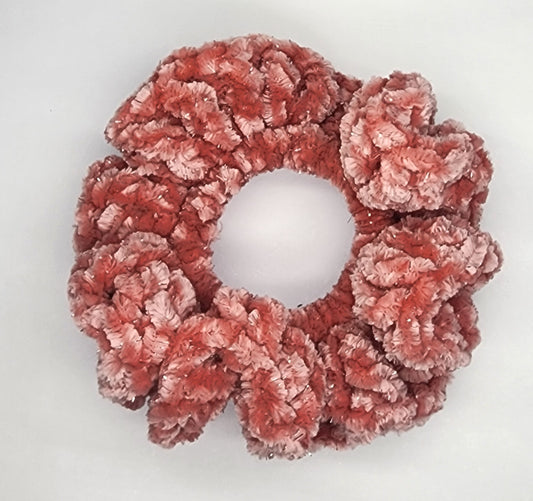 Velvet Hair Scrunchie - Dusty Blush