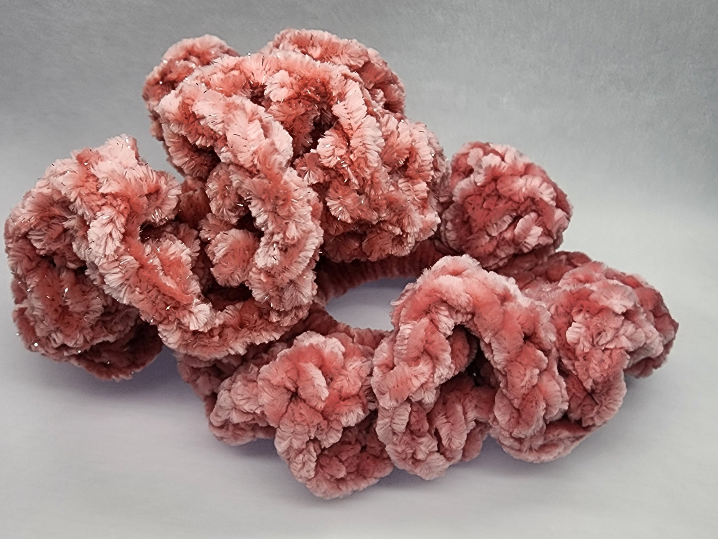 Velvet Hair Scrunchie - Dusty Blush