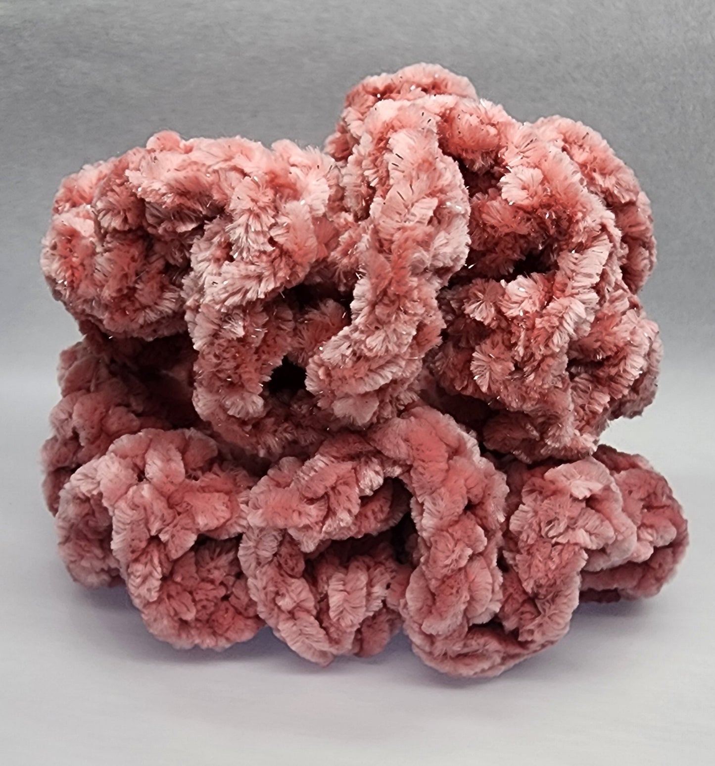 Velvet Hair Scrunchie - Dusty Blush