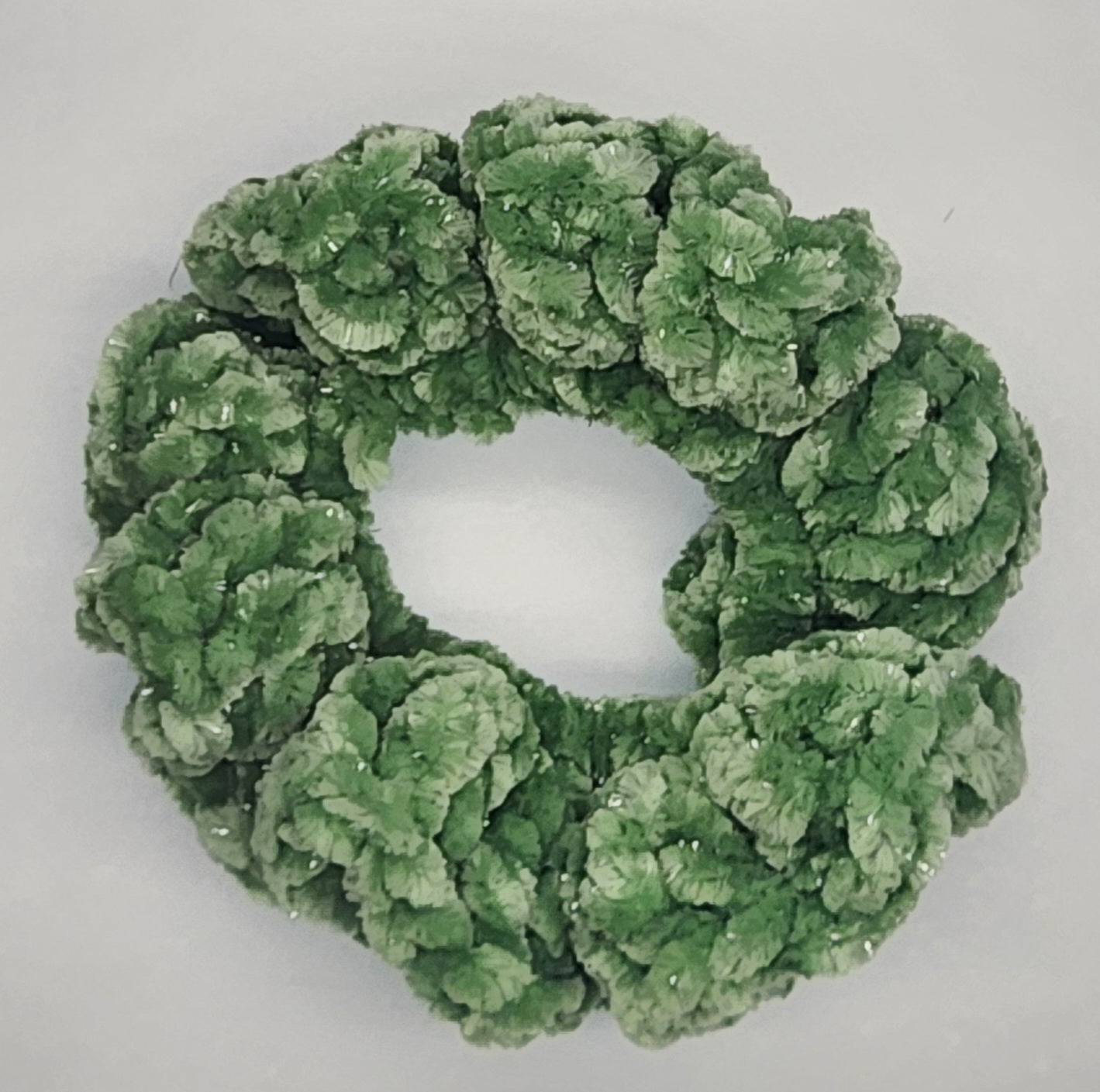Velvet Hair Scrunchie - Watercress