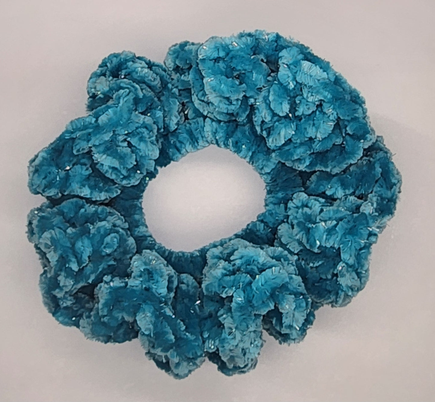Velvet Hair Scrunchie - Biscay Bay