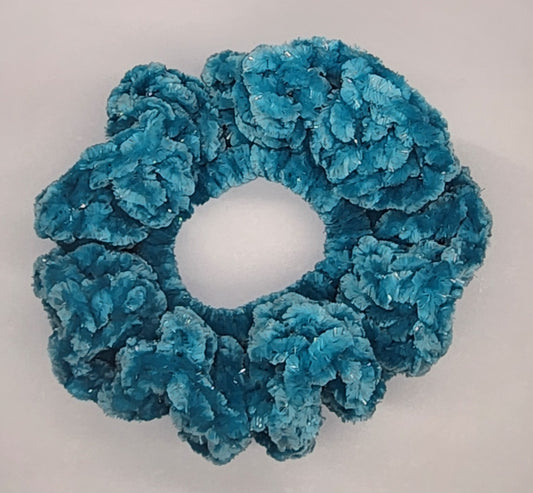 Velvet Hair Scrunchie - Biscay Bay