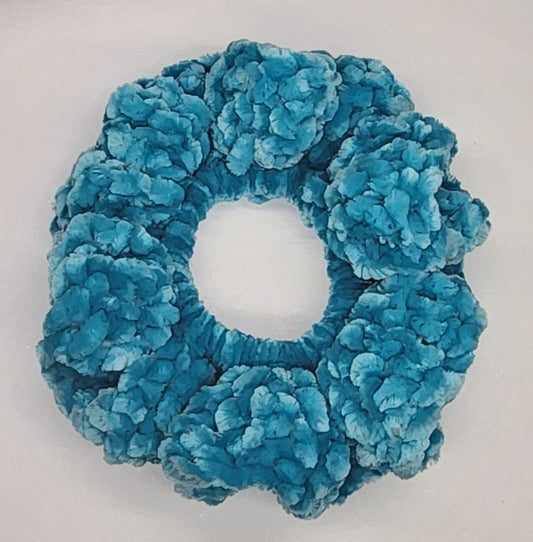 Velvet Hair Scrunchie - Biscay Bay