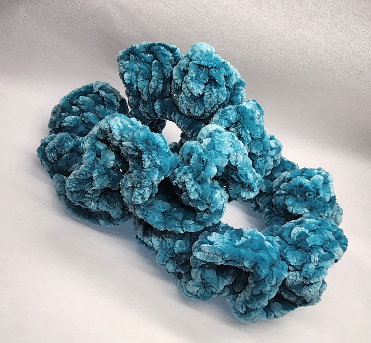 Velvet Hair Scrunchie - Biscay Bay