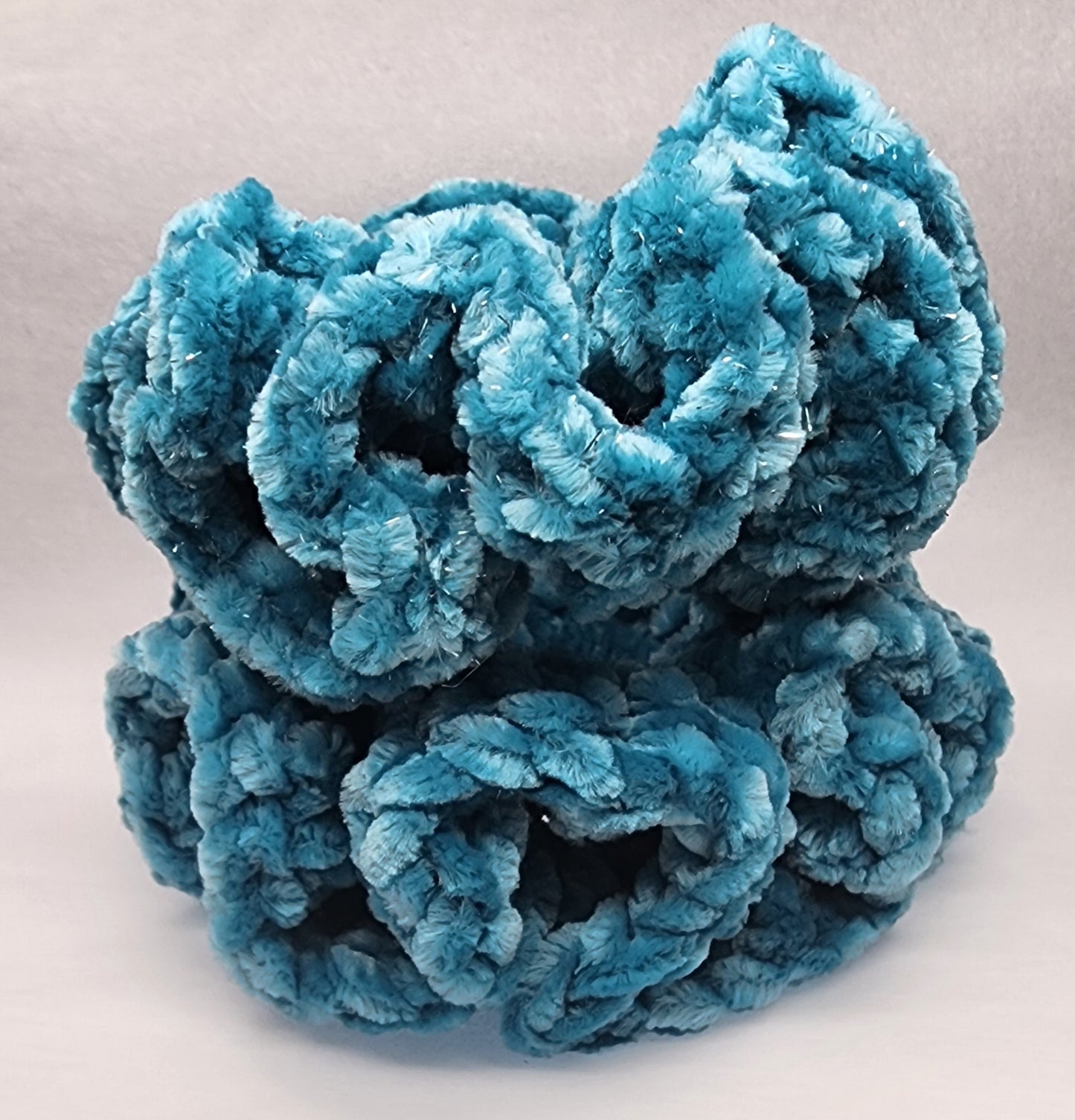 Velvet Hair Scrunchie - Biscay Bay