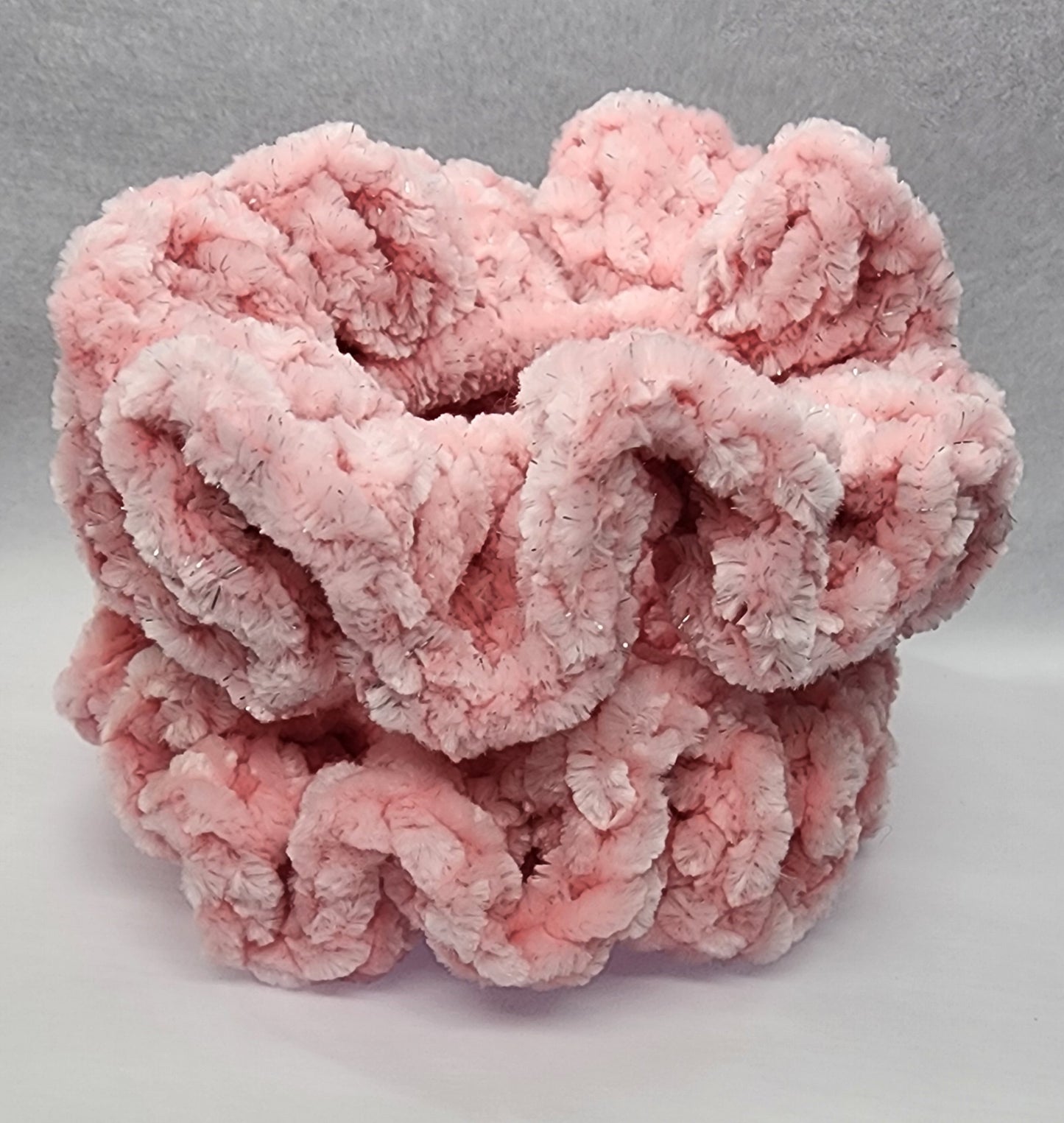 Velvet Hair Scrunchie - Soft Glow