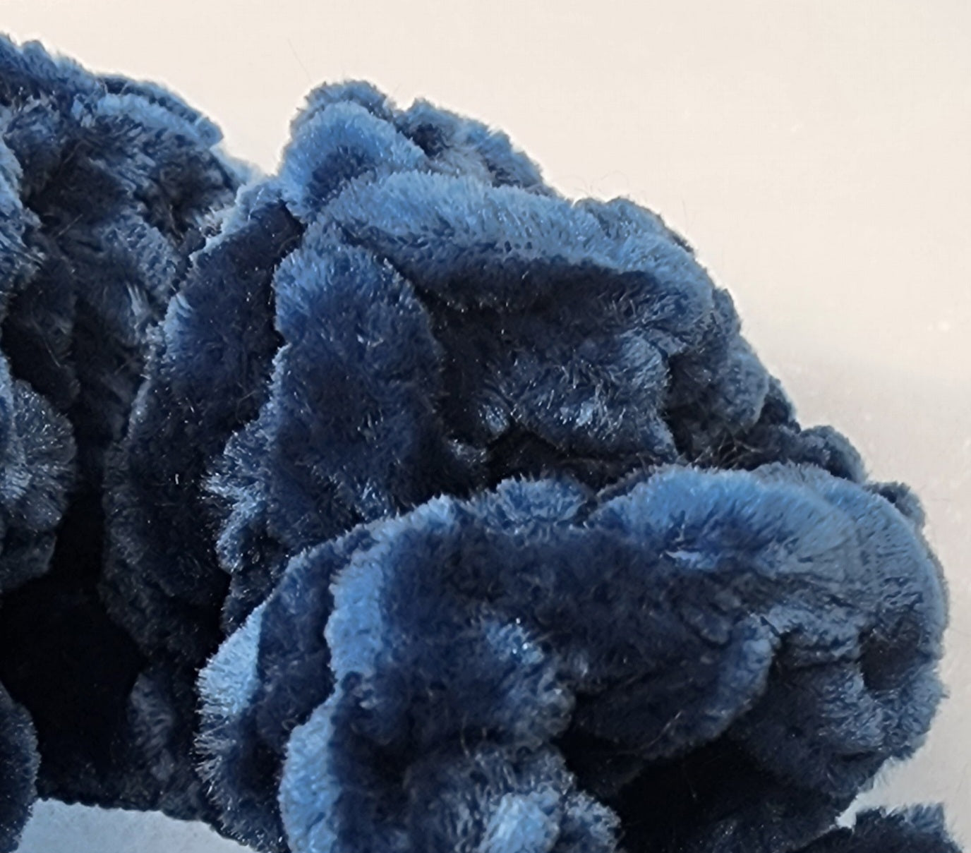 Velvet Hair Scrunchie - Midnight Sea