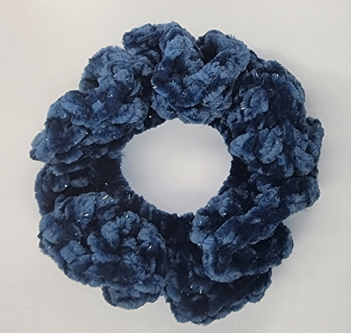 Velvet Hair Scrunchie - Midnight Sea