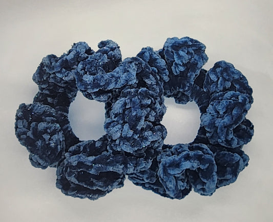 Velvet Hair Scrunchie - Midnight Sea