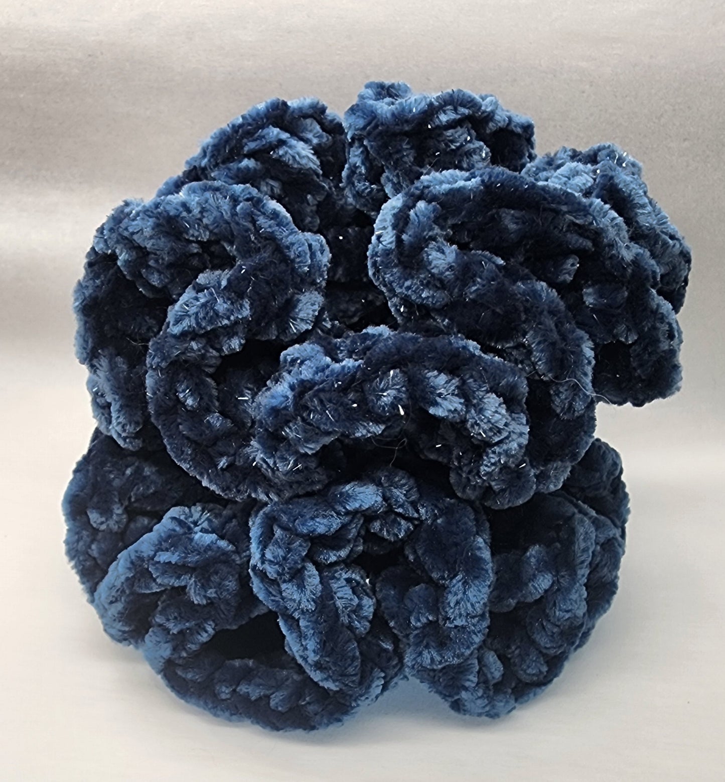 Velvet Hair Scrunchie - Midnight Sea