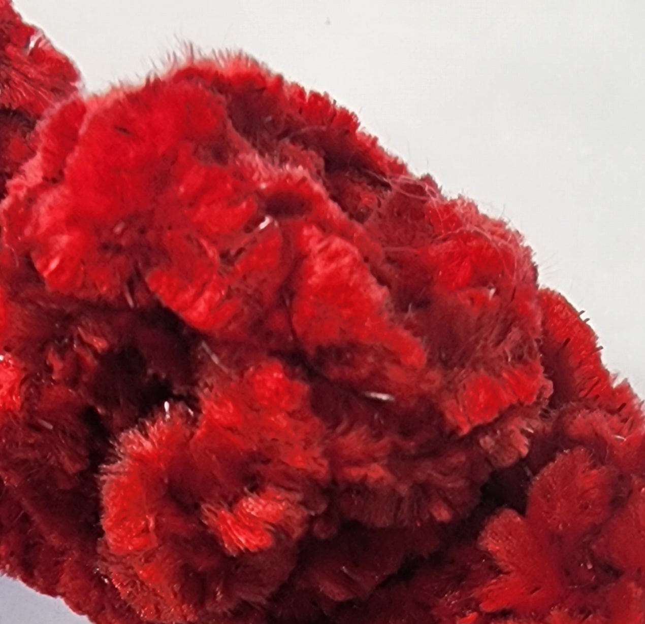 Velvet Hair Scrunchie - Coco Red