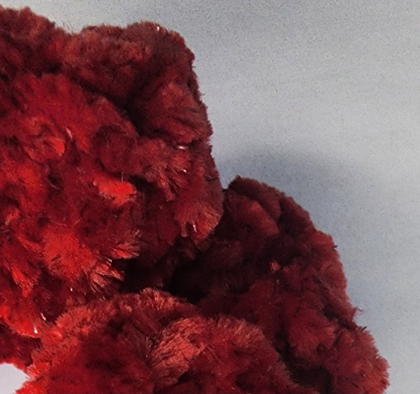 Velvet Hair Scrunchie - Coco Red
