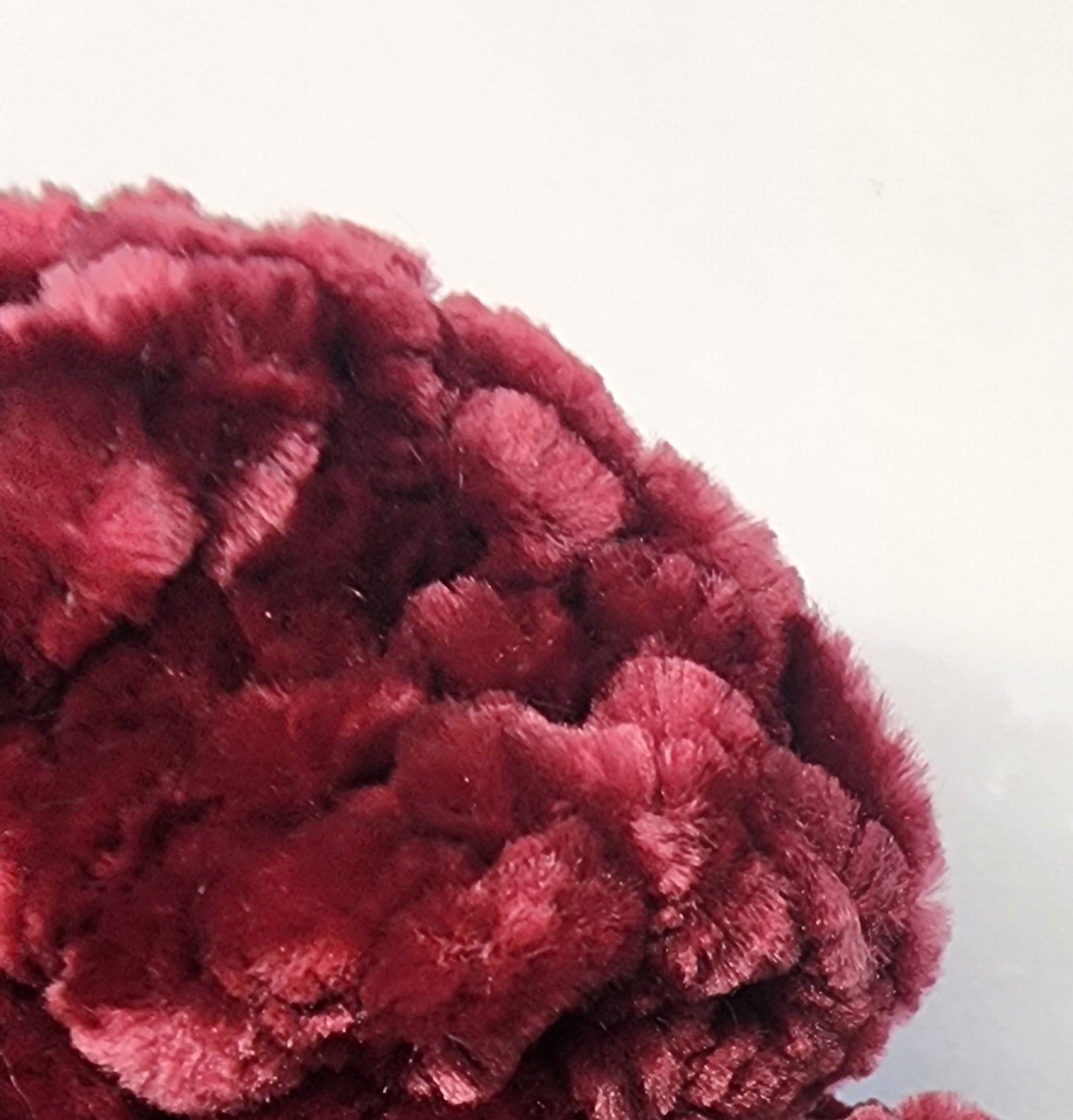 Velvet Hair Scrunchie - Dark Crimson