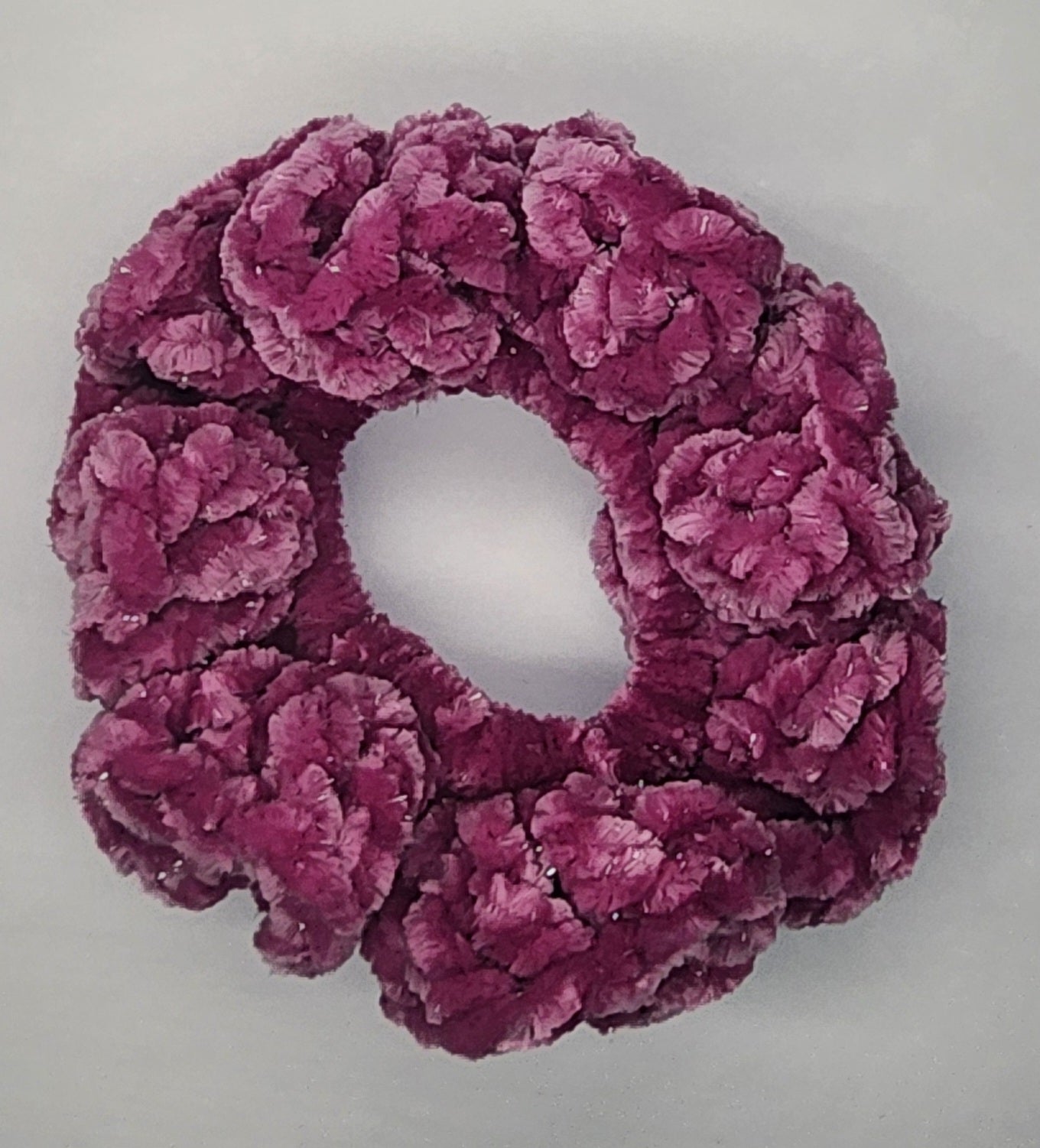 Velvet Hair Scrunchie - Electric Violet