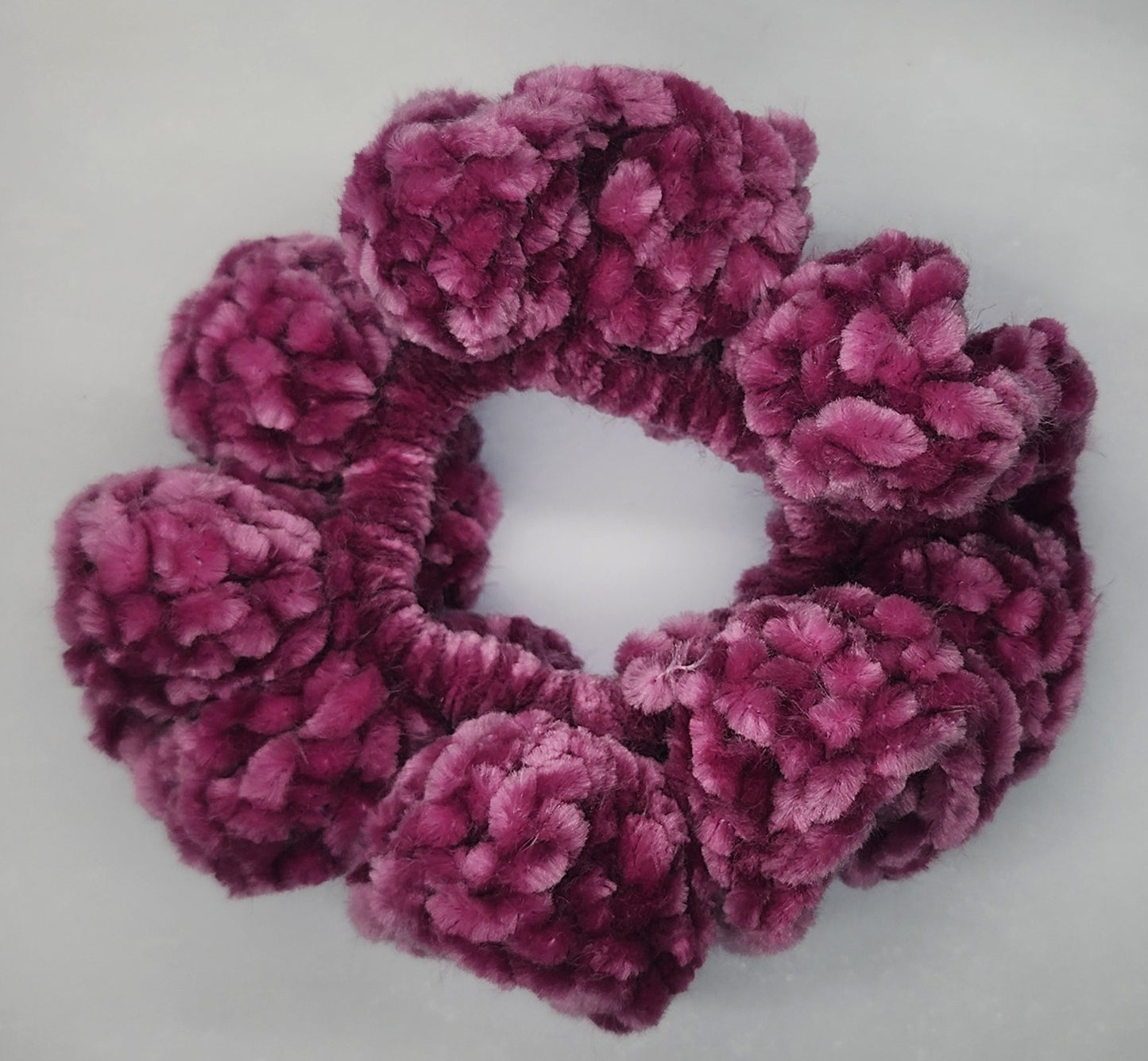 Velvet Hair Scrunchie - Electric Violet