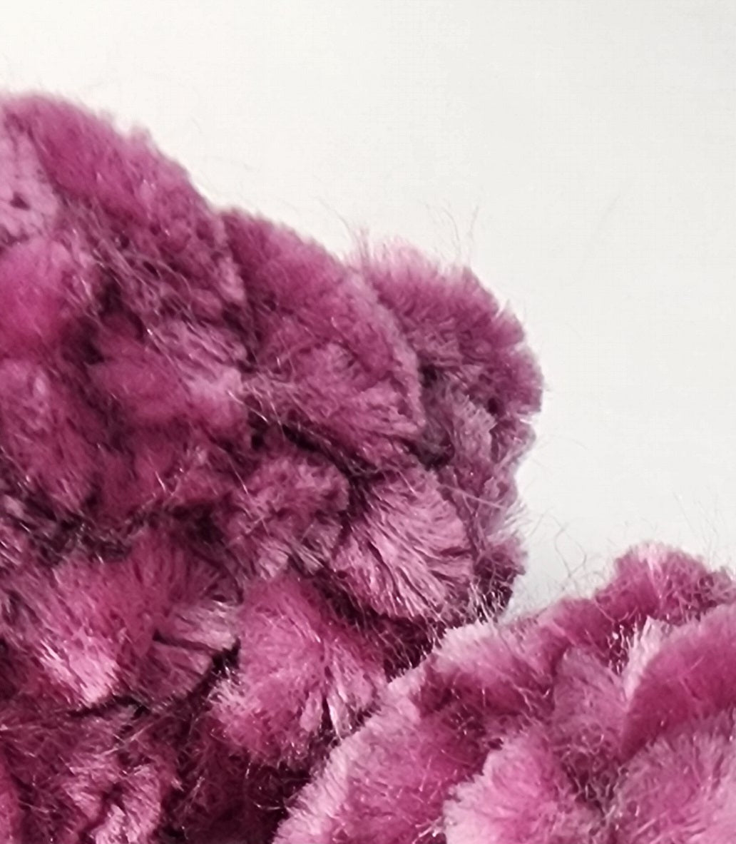 Velvet Hair Scrunchie - Electric Violet
