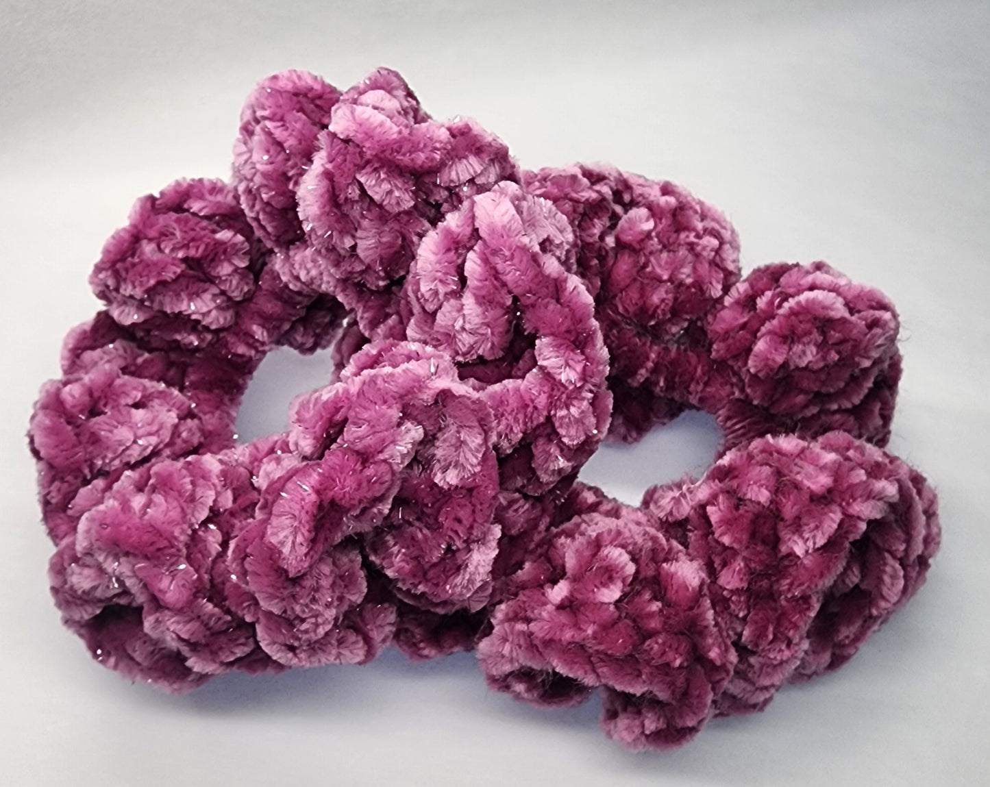 Velvet Hair Scrunchie - Electric Violet