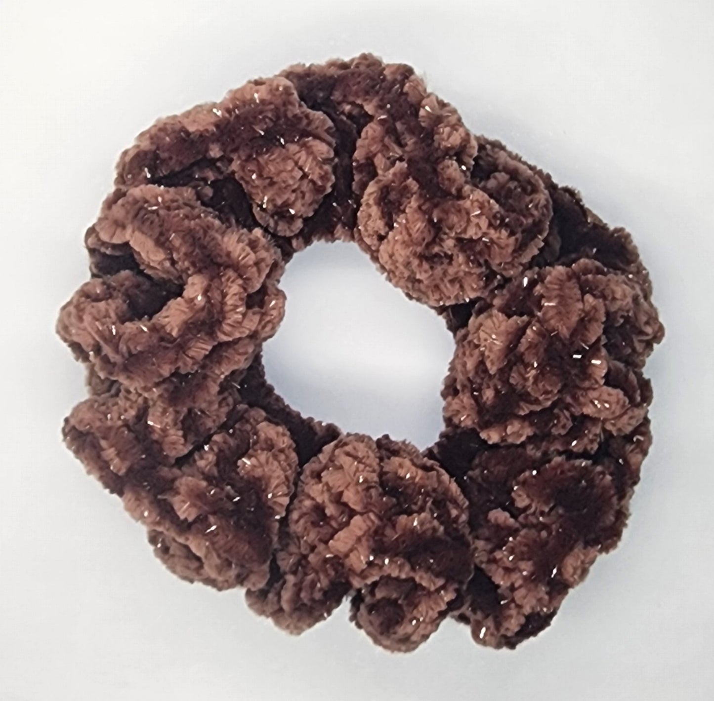 Velvet Hair Scrunchie - Brown Sugar