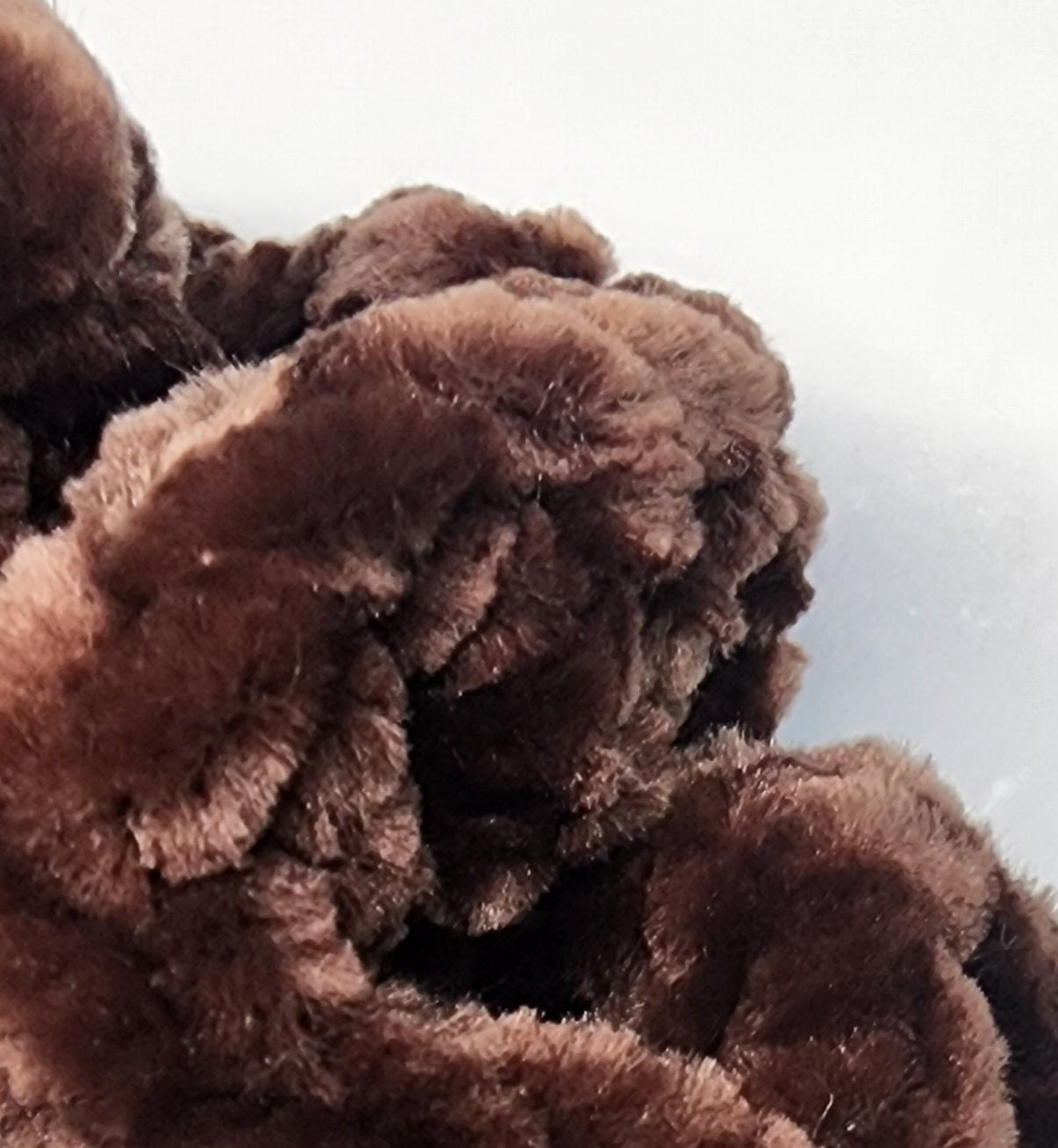 Velvet Hair Scrunchie - Brown Sugar