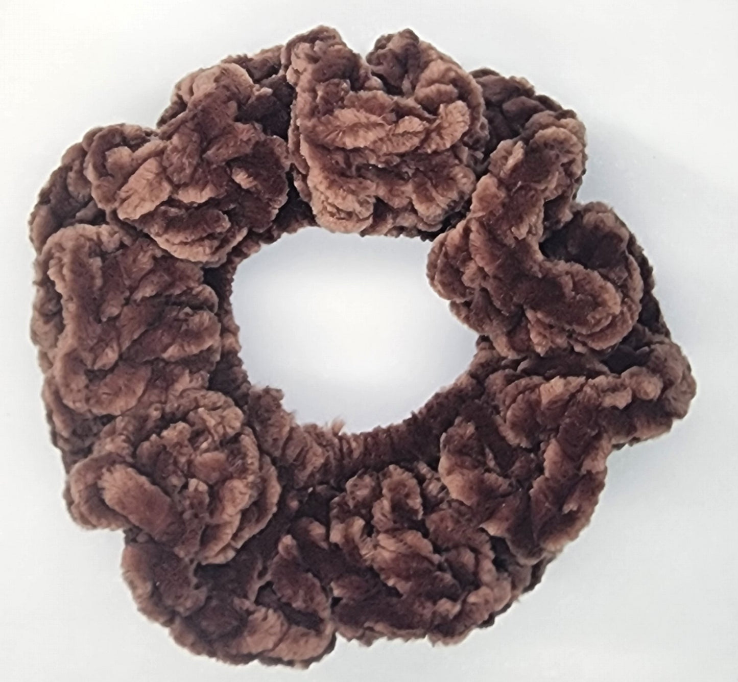 Velvet Hair Scrunchie - Brown Sugar