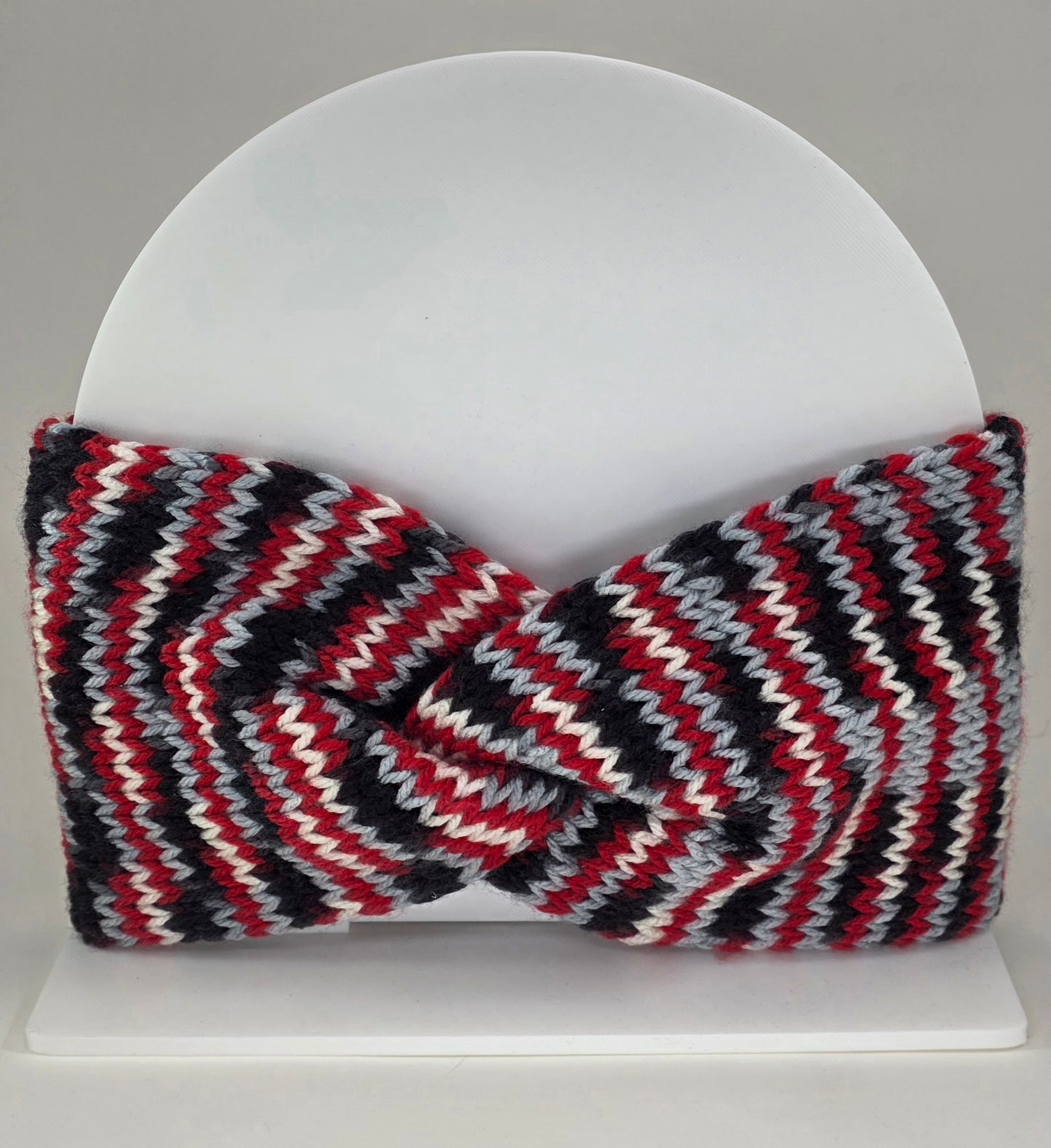 Ear Warmer Red/Black/White