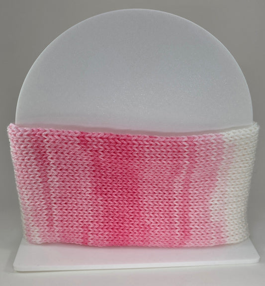 Ear Warmer Pink/White