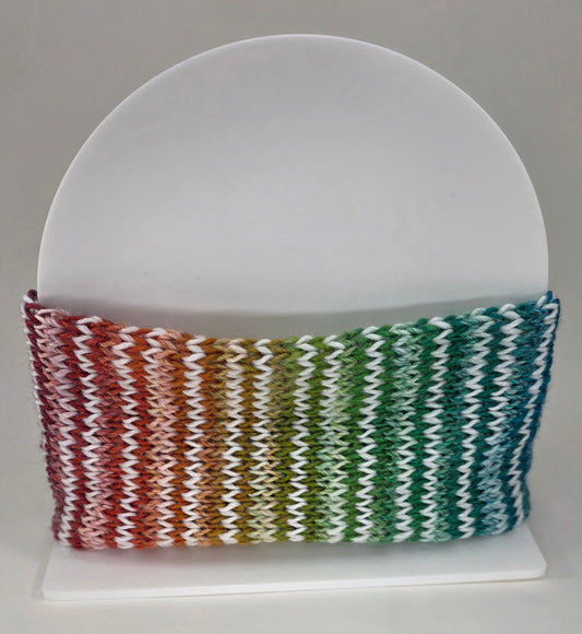 Ear Warmer Rainbow/White