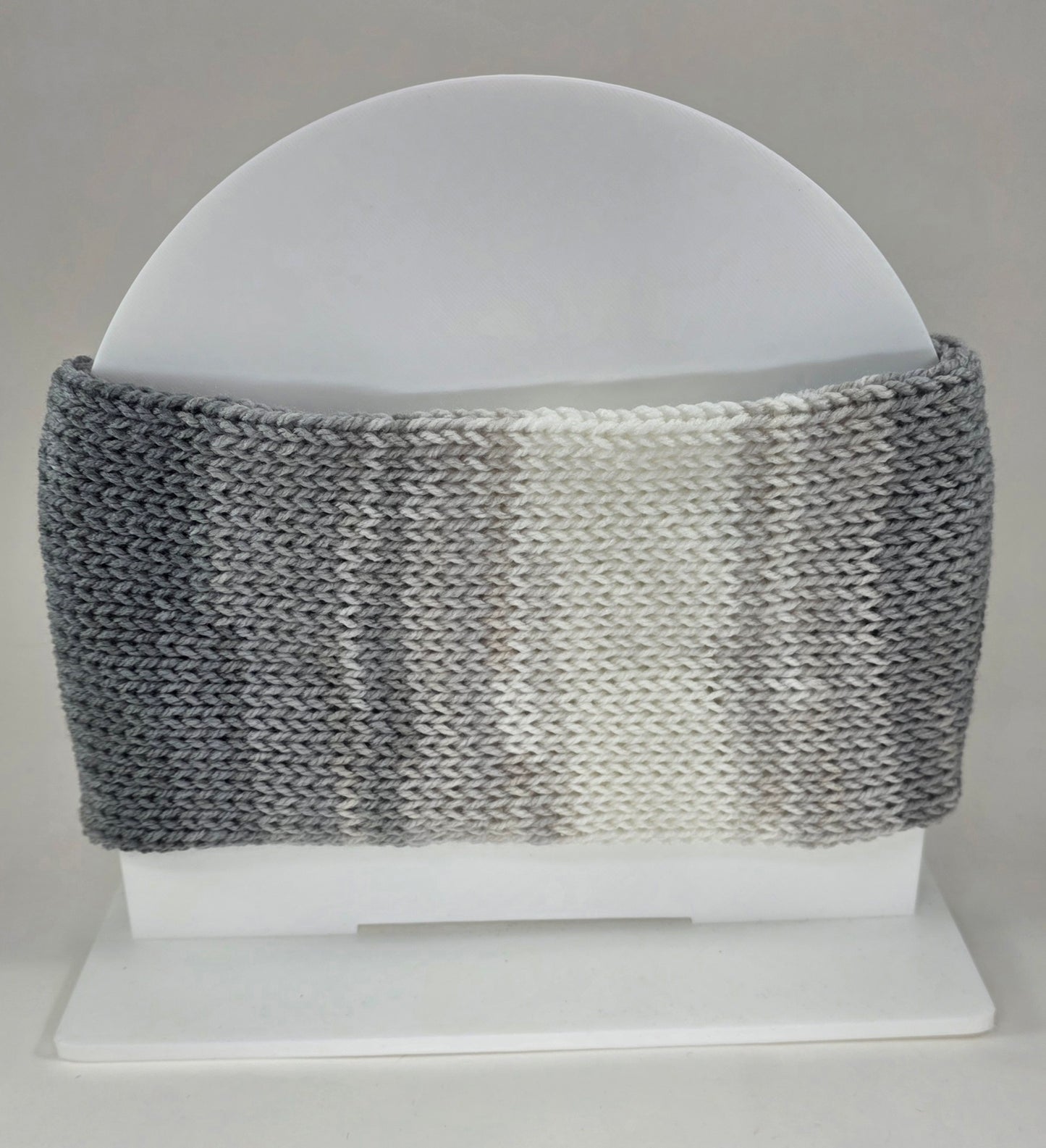 Ear Warmer Grey/White