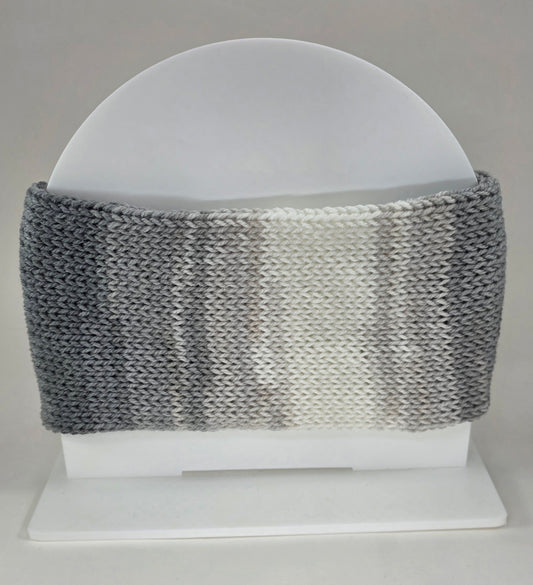 Ear Warmer Grey/White