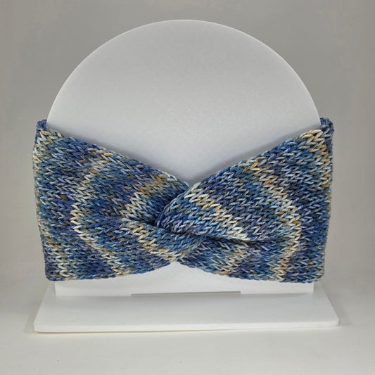 Ear Warmer Blue/Brown