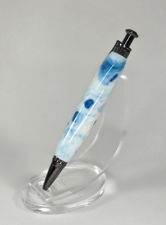 Writing Pen - Blue/White