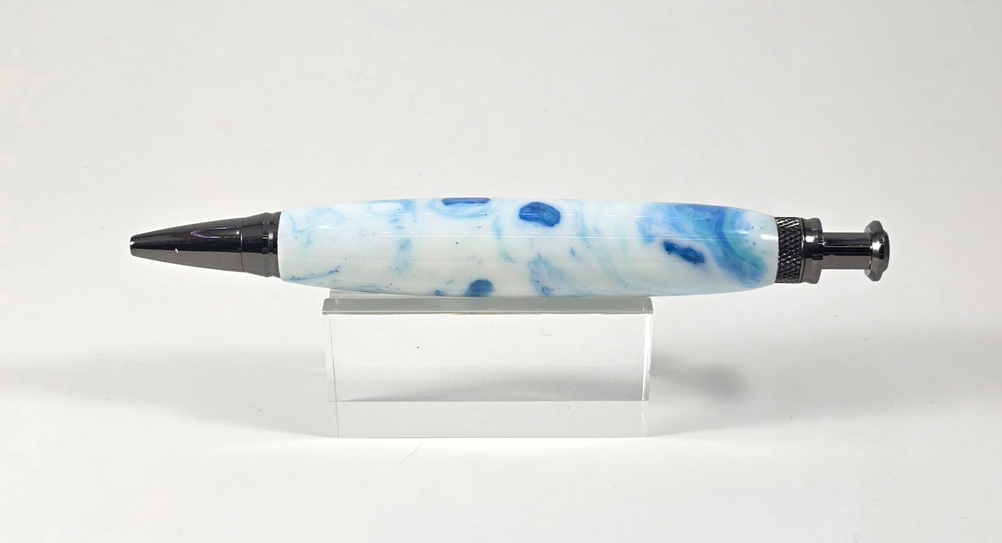 Writing Pen - Blue/White