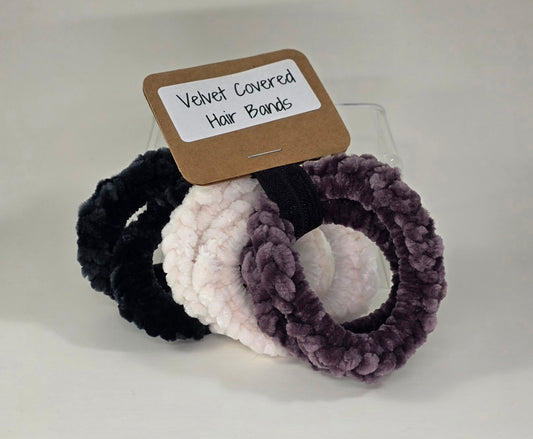 Velvet Covered Hair Bands