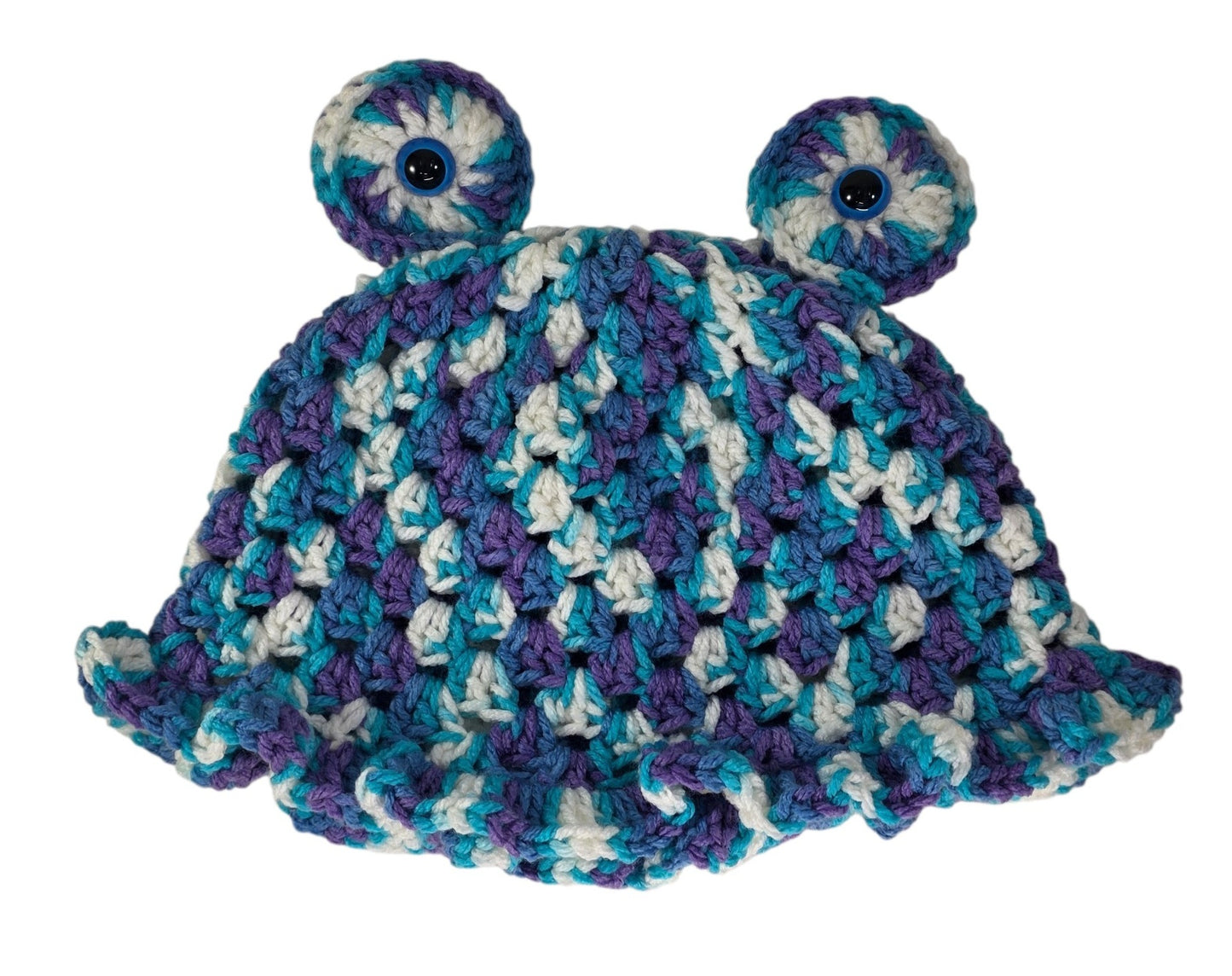 "Frog" Bucket Hat - Blue/Purple