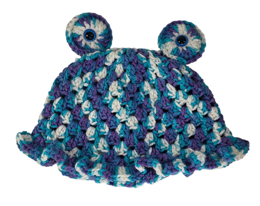 "Frog" Bucket Hat - Blue/Purple