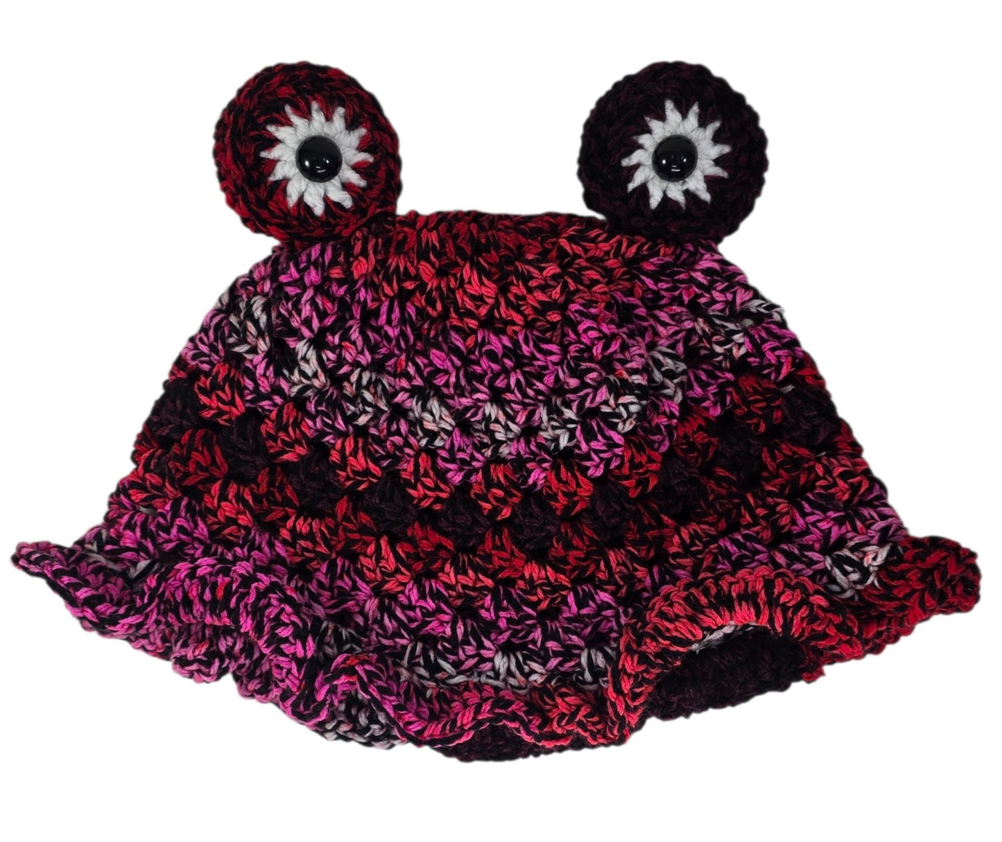 "Frog" Bucket Hat - Red/Black Crush