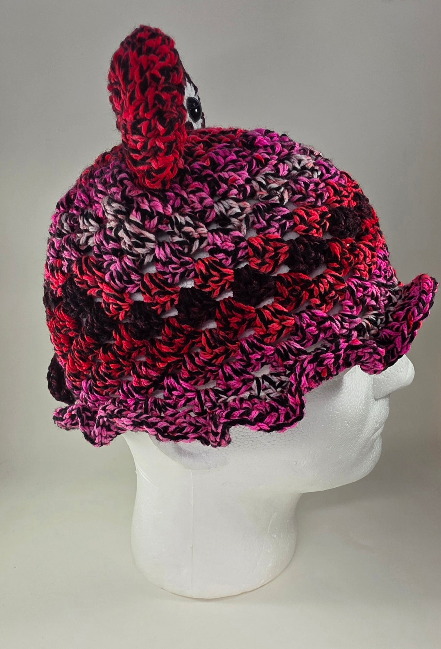 "Frog" Bucket Hat - Red/Black Crush
