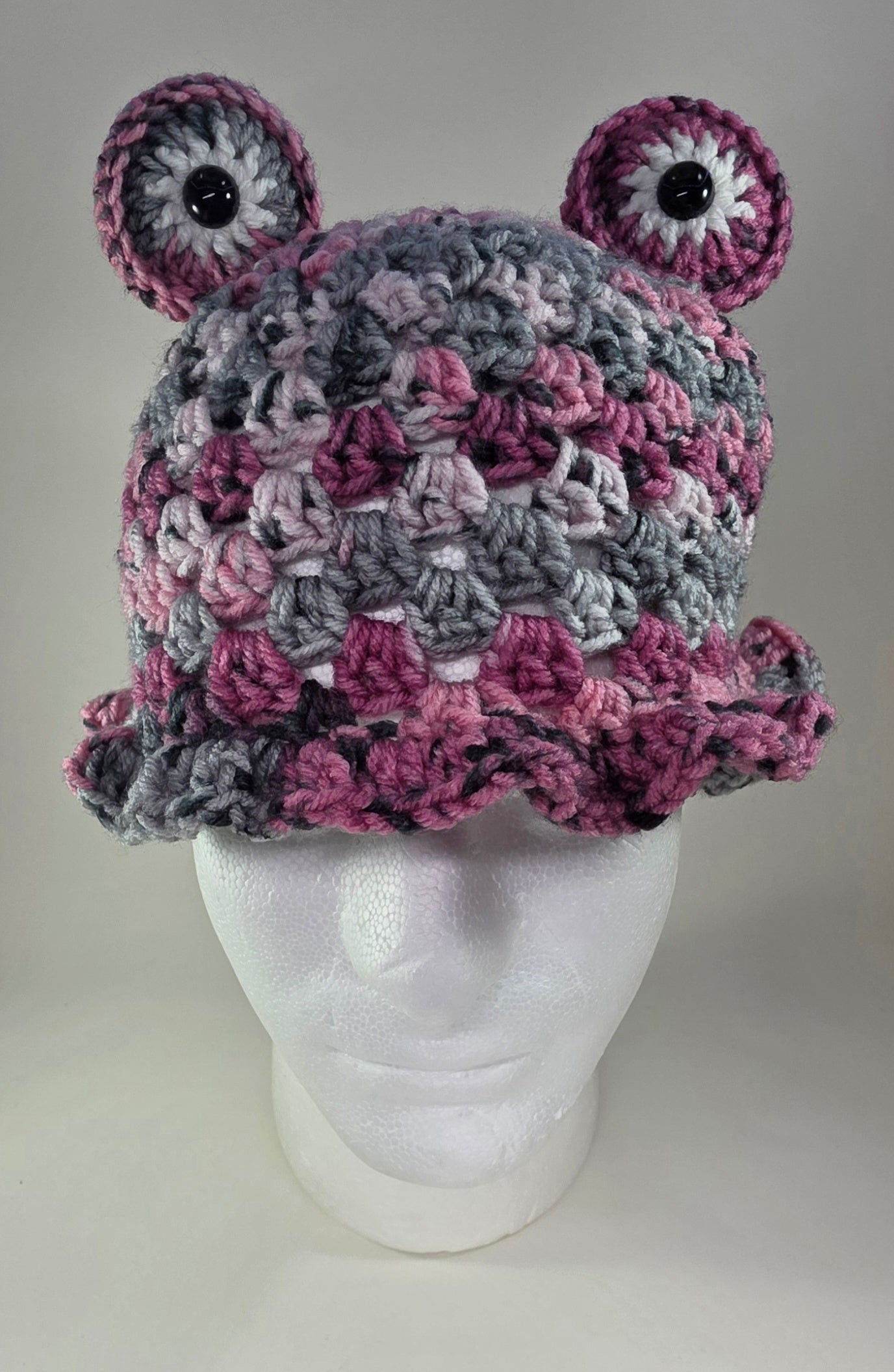 "Frog" Bucket Hat - Raspberry