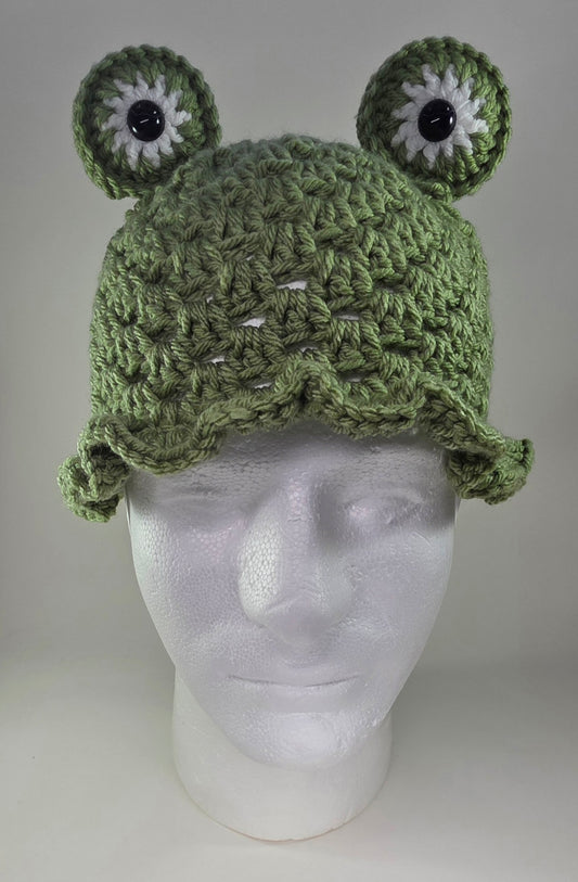 "Frog" Bucket Hat - Sage Green