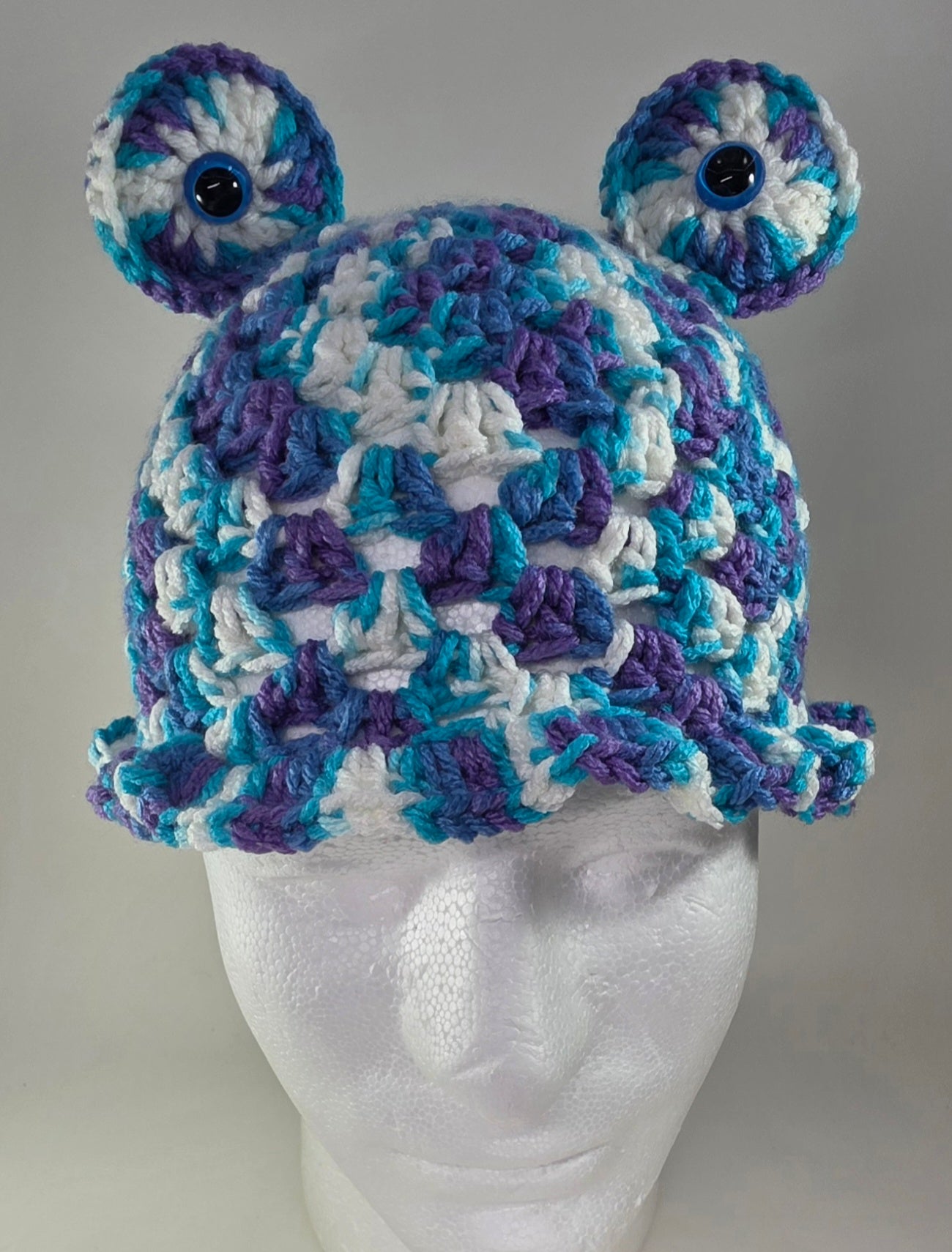 "Frog" Bucket Hat - Blue/Purple