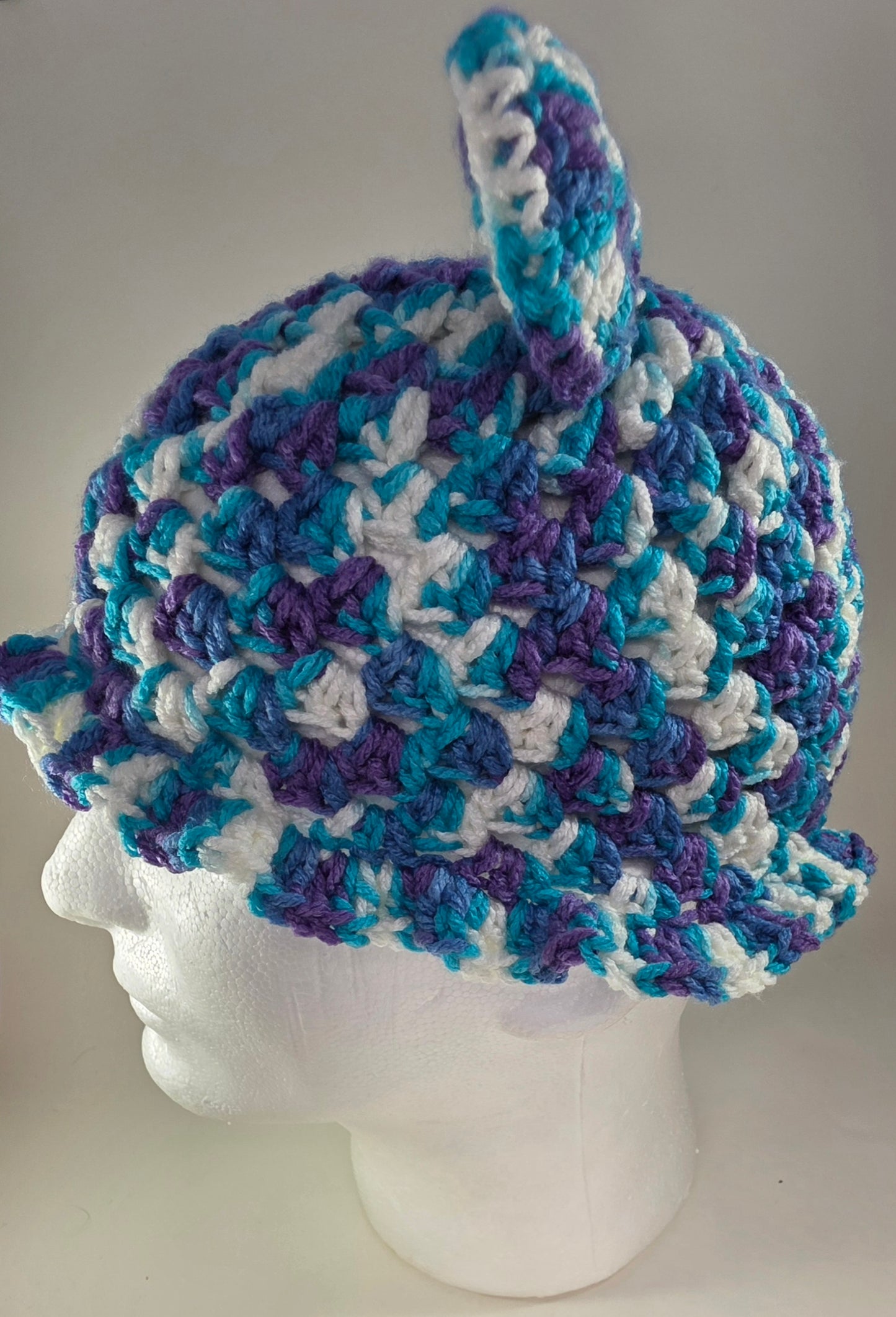"Frog" Bucket Hat - Blue/Purple