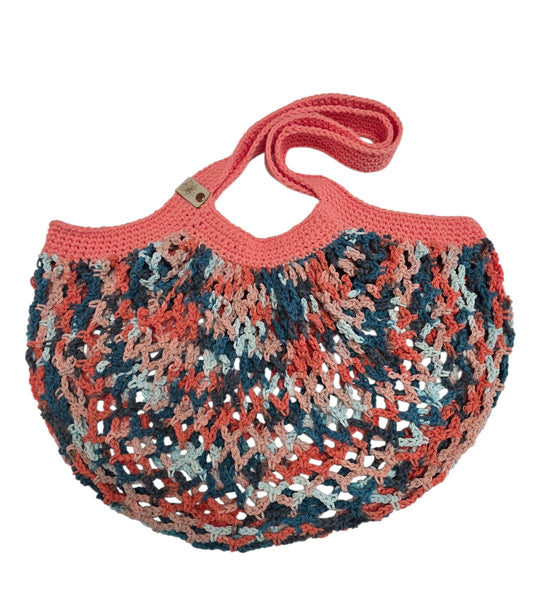 Market Bag - Orange/Teal